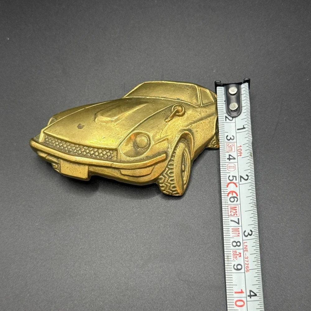 Vintage 1978 Baron Buckle Solid Brass Datsun 280Z Belt Buckle 6023 Car Accessory